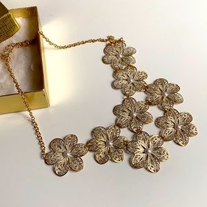 Spring Flower Statement Necklace